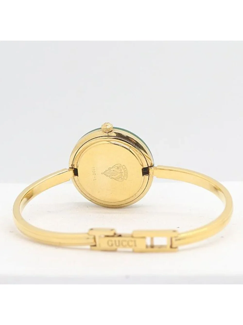 Gucci Change Bezel Quartz White Dial Bangle Watch